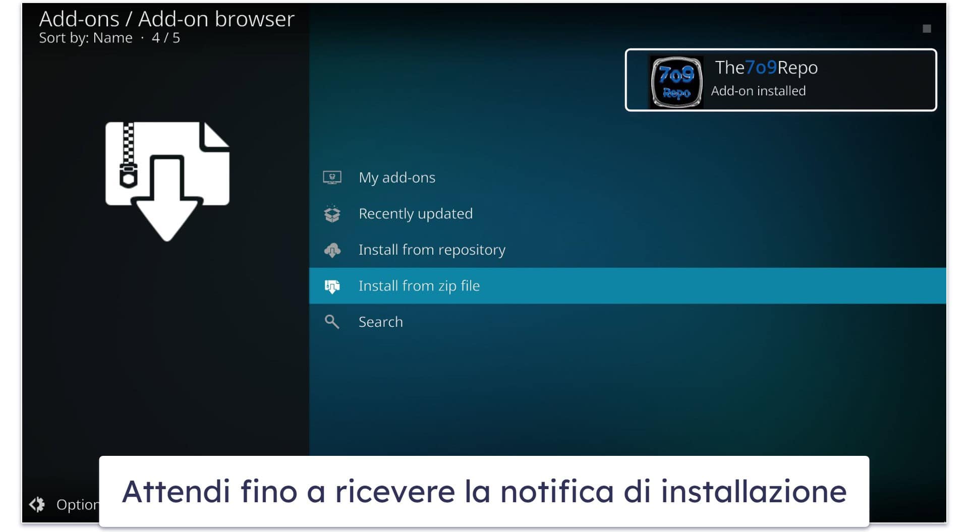 Come installare una build Kodi?