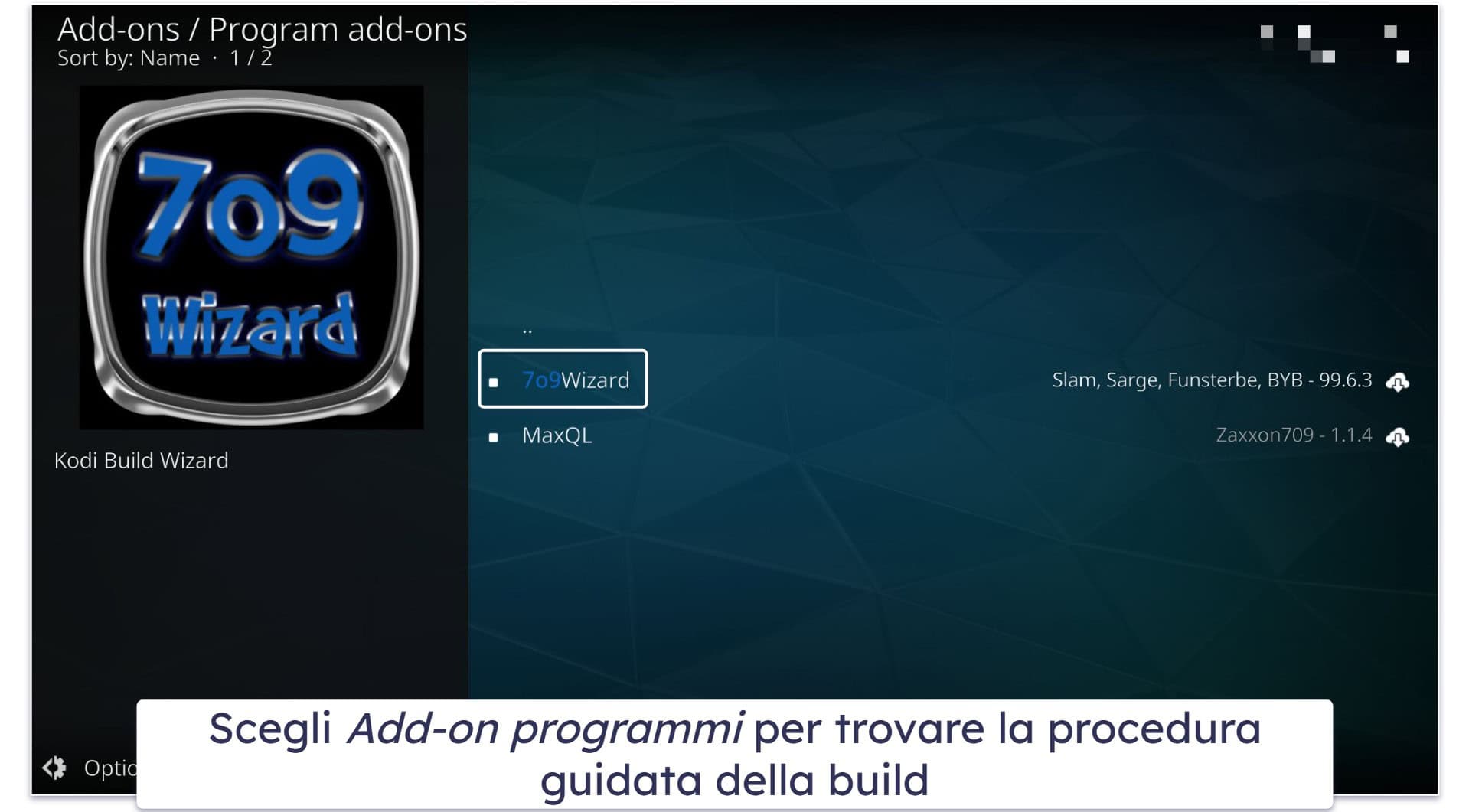 Come installare una build Kodi?