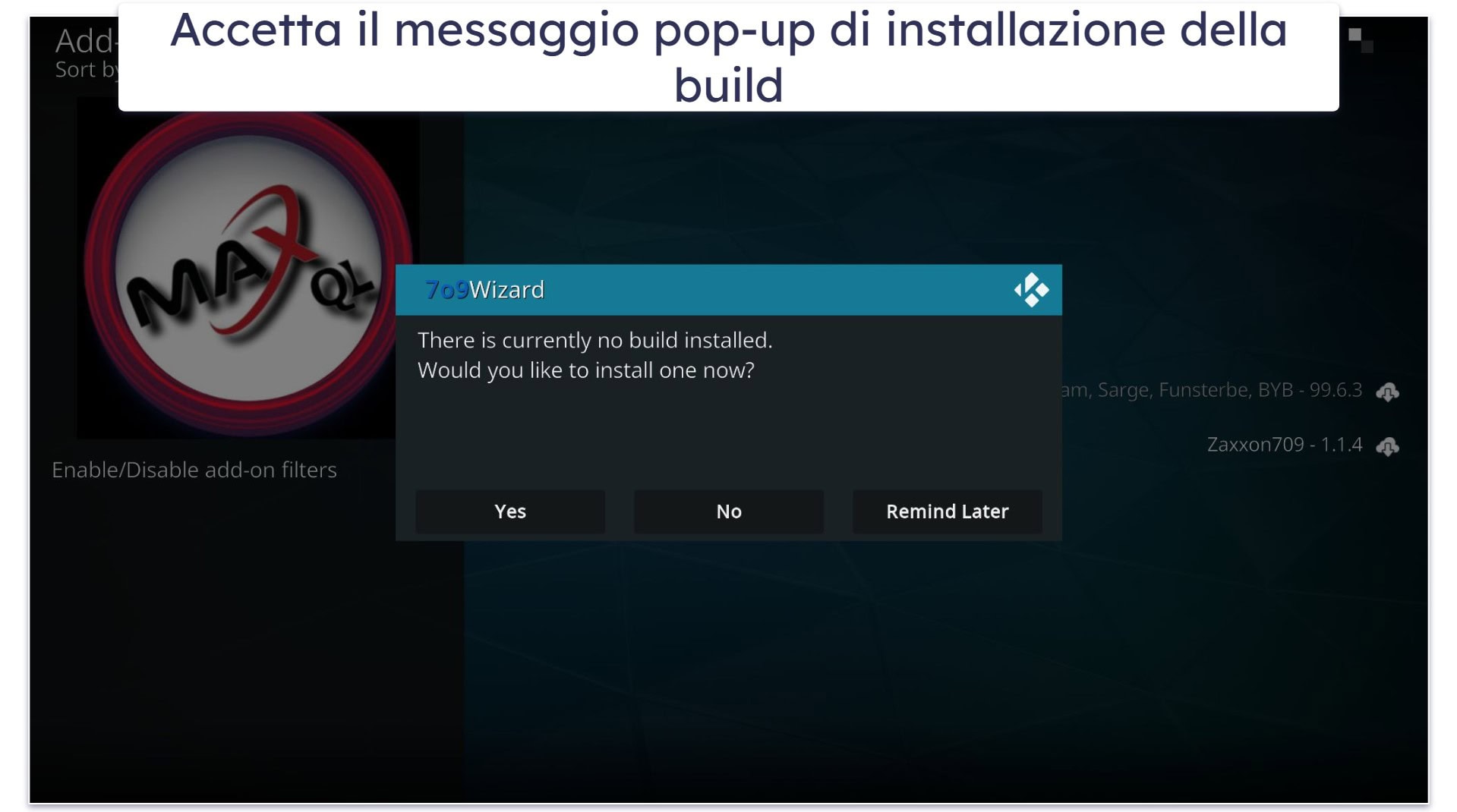 Come installare una build Kodi?