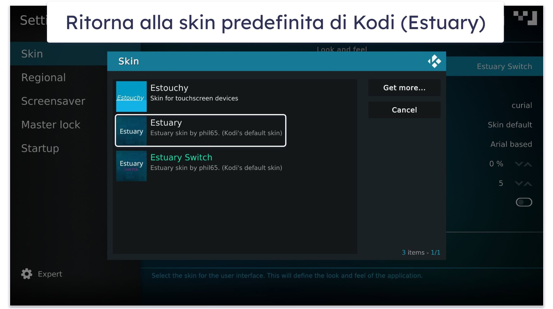 Come disinstallare una build Kodi