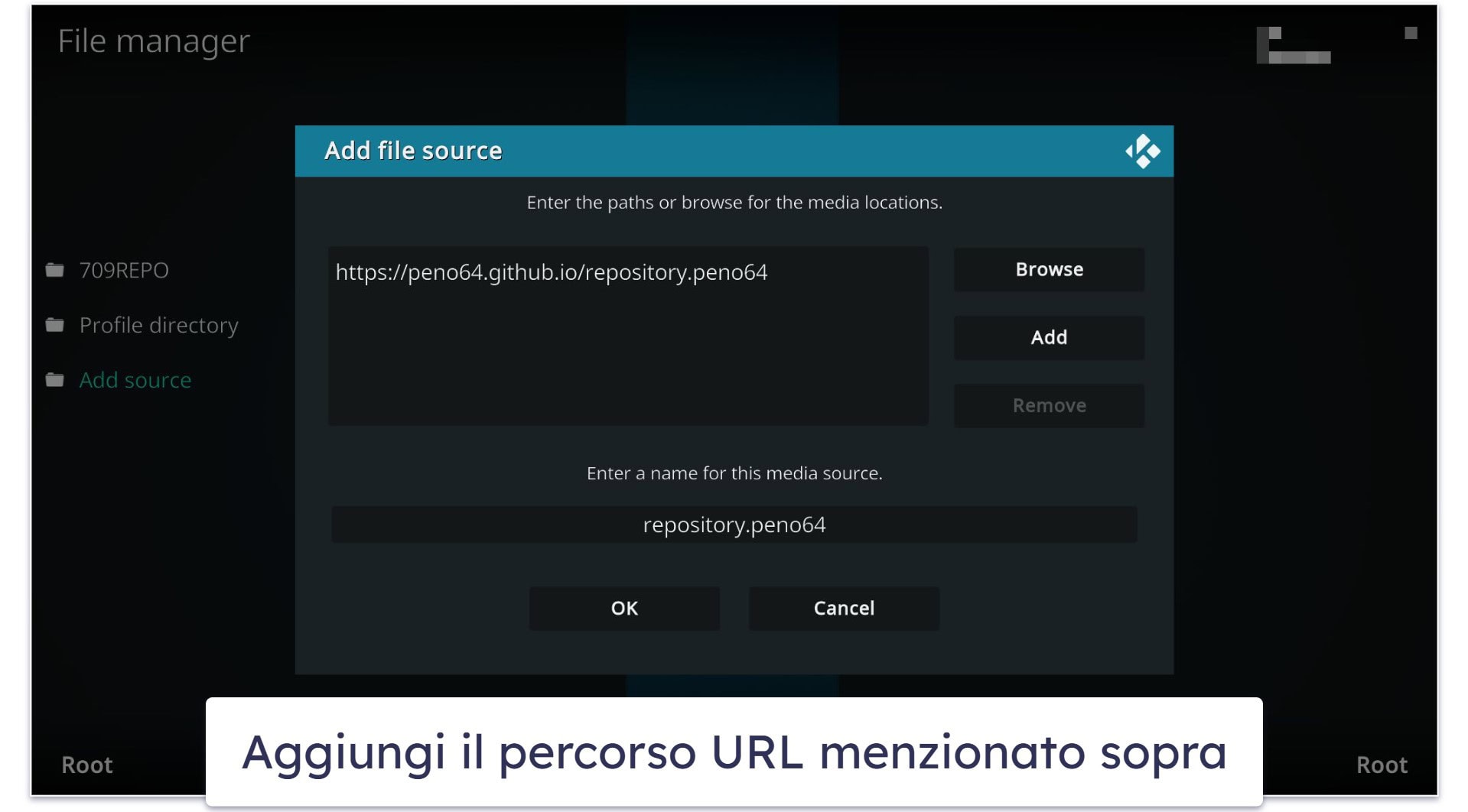 Come disinstallare una build Kodi
