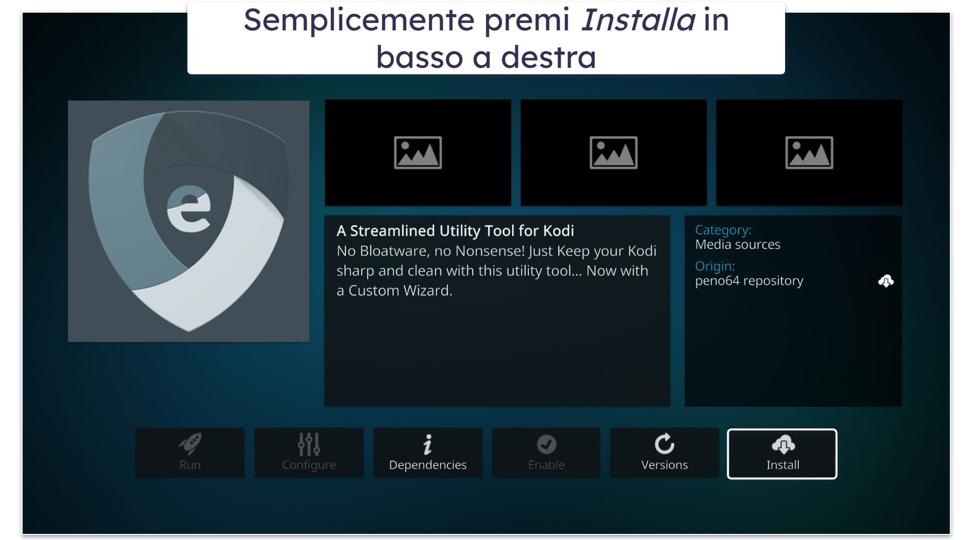 Come disinstallare una build Kodi