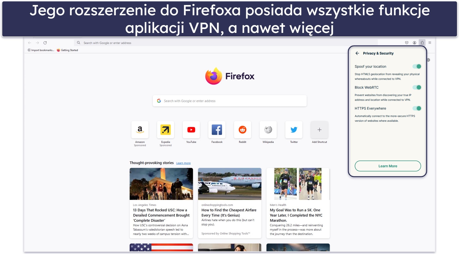 🥇1. ExpressVPN — Ogólnie najlepszy VPN dla Firefox w 2026 roku