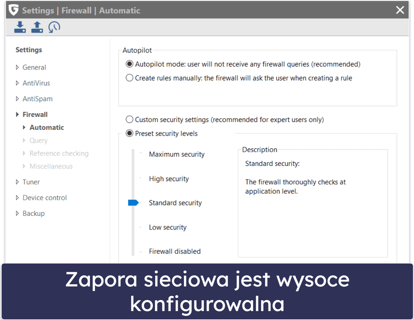 G DATA funkcje bezpieczeństwa — doskonały skaner złośliwego oprogramowania na bazie Bitdefender + dodatki