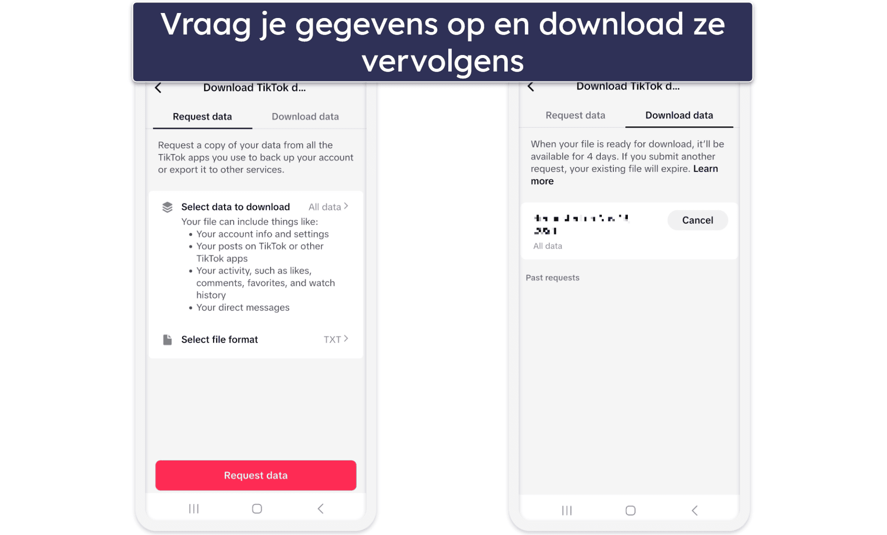 Hoe maak je een back-up van je TikTok account voordat je het verwijdert