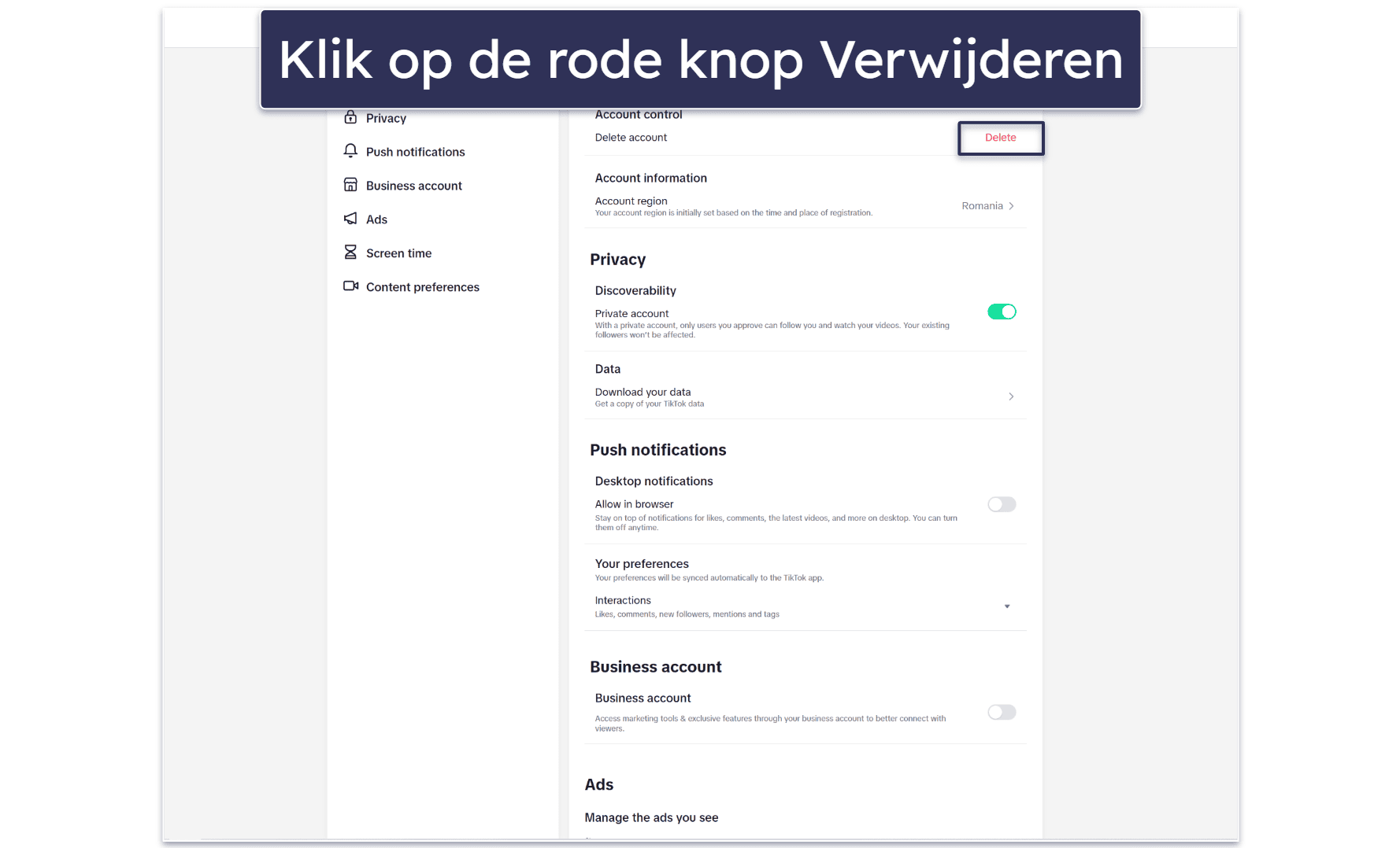 Hoe kun je je TikTok account verwijderen
