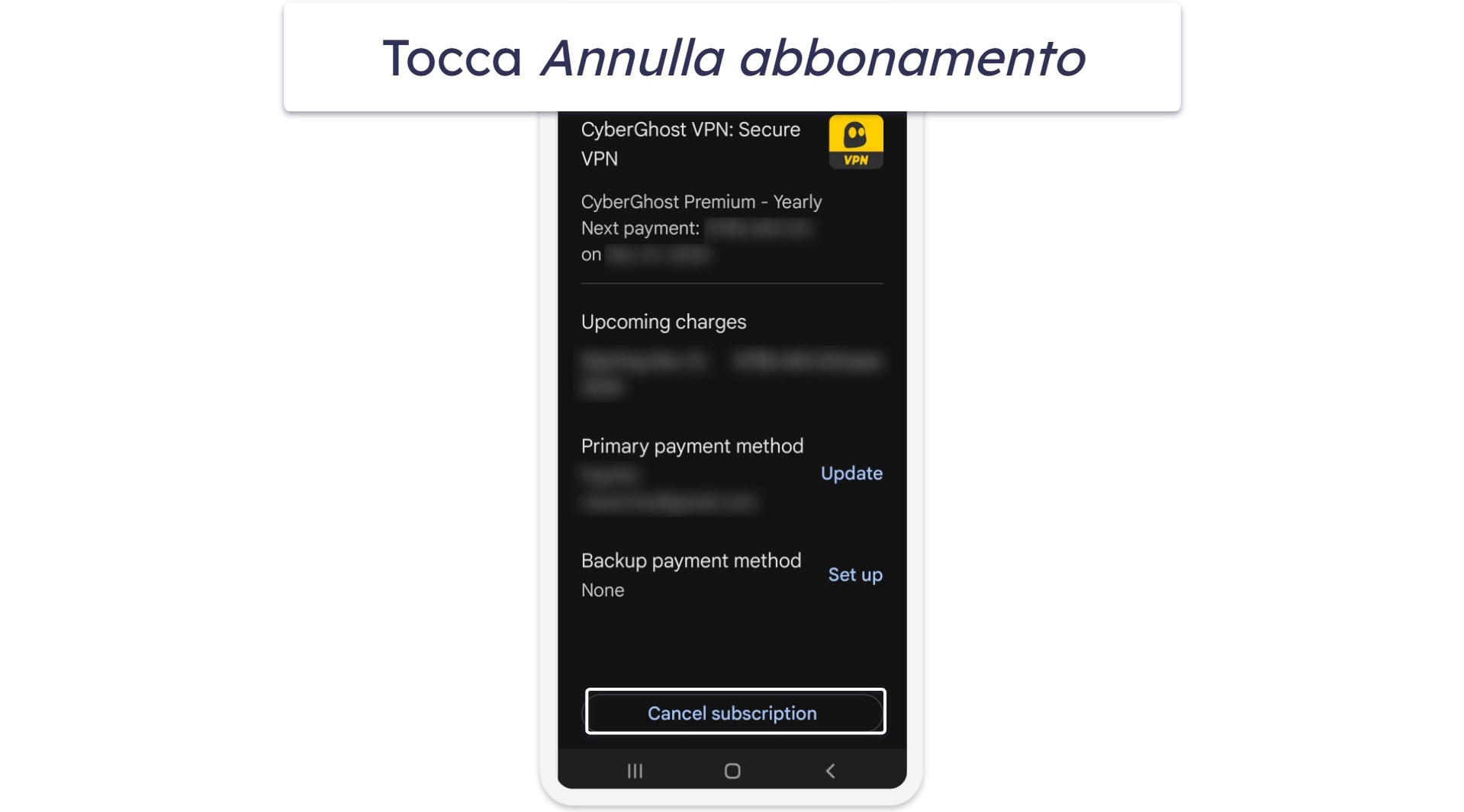 Come richiedere la prova gratuita di CyberGhost