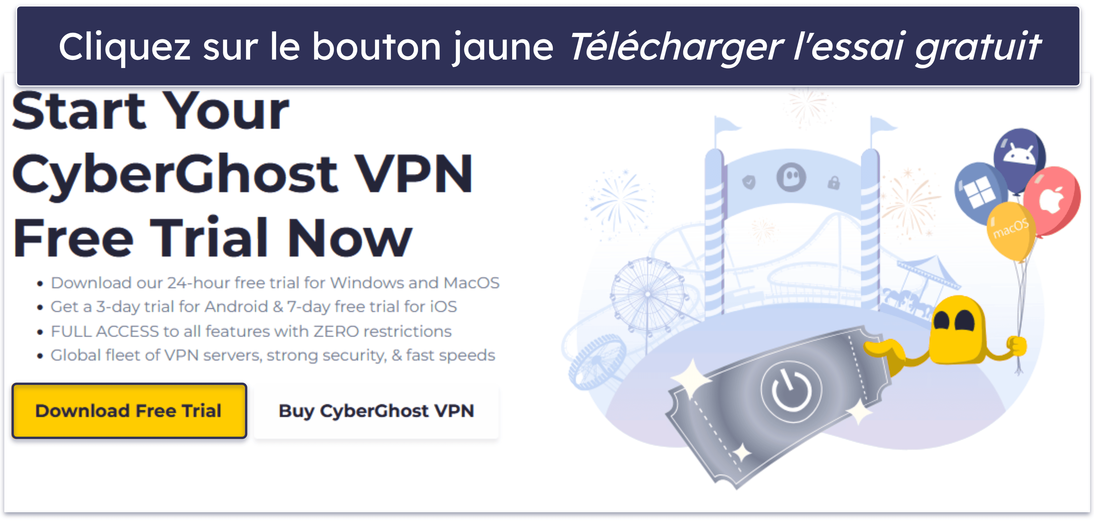 How to Get a CyberGhost Free Trial