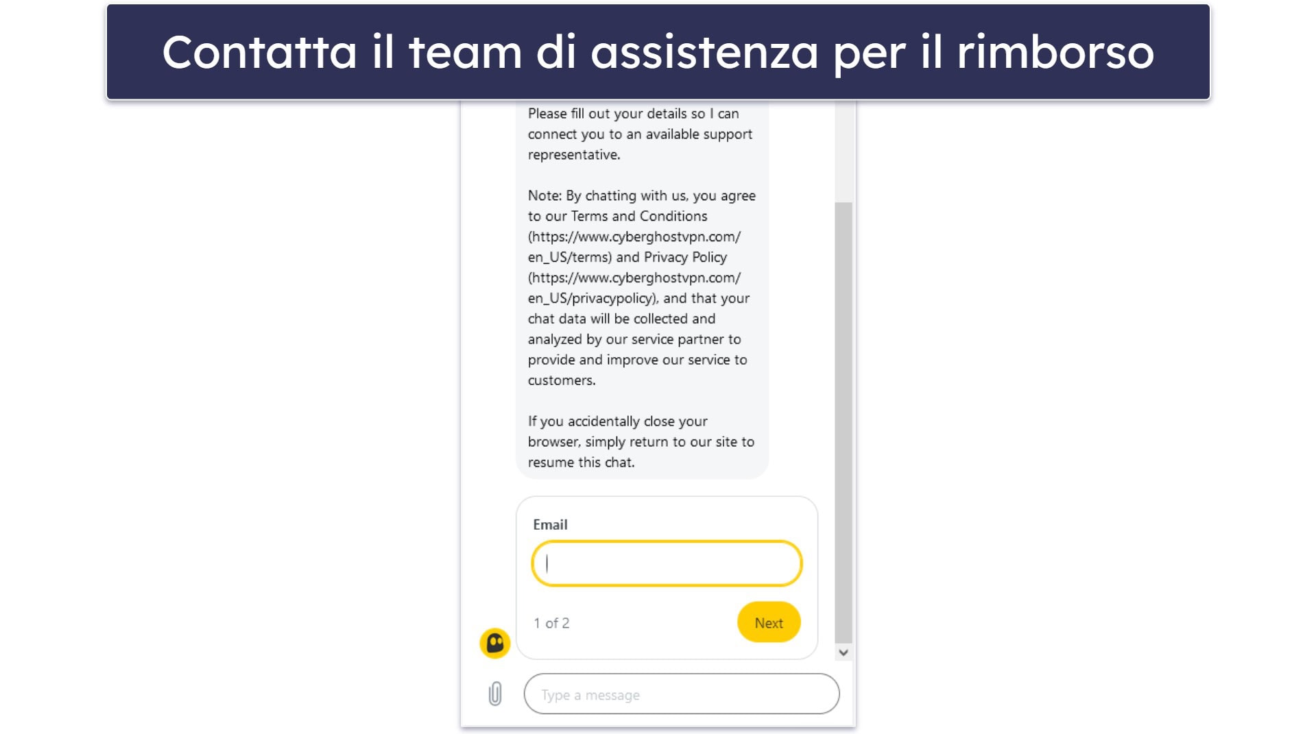 Prova CyberGhost VPN senza rischi per 45 giorni (guida passo-passo)