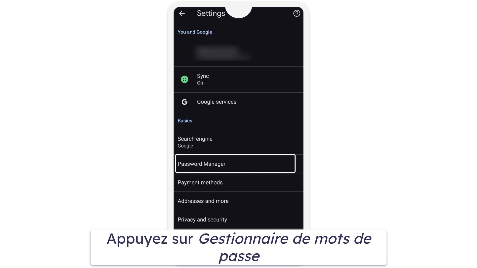Comment accéder aux mots de passe enregistrés sans utiliser le navigateur Chrome (uniquement sur Android)