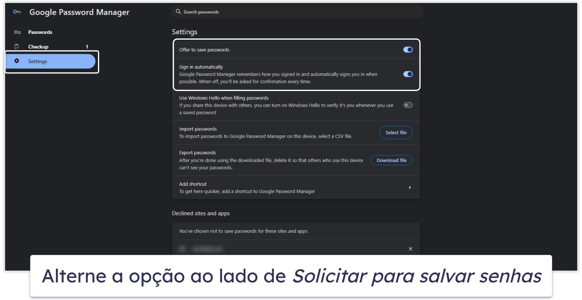 Como gerenciar suas senhas salvas no Chrome em 2026