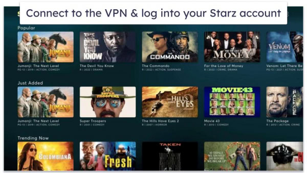 How to Watch Starz From Anywhere in 2026: Works 100%
