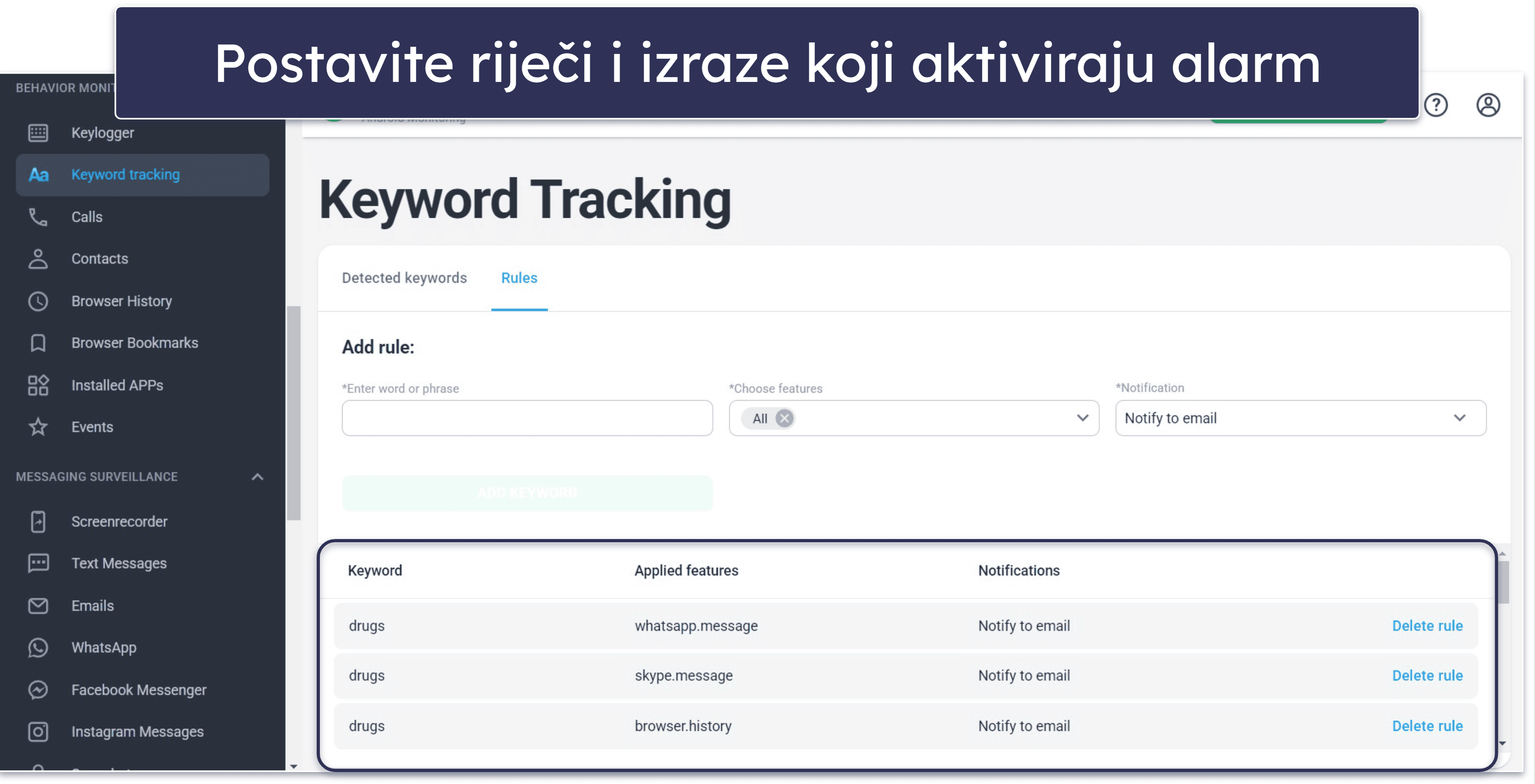 mSpy značajke – dobar raspon, ali mnoge zahtijevaju otključavanje telefona vašeg djeteta