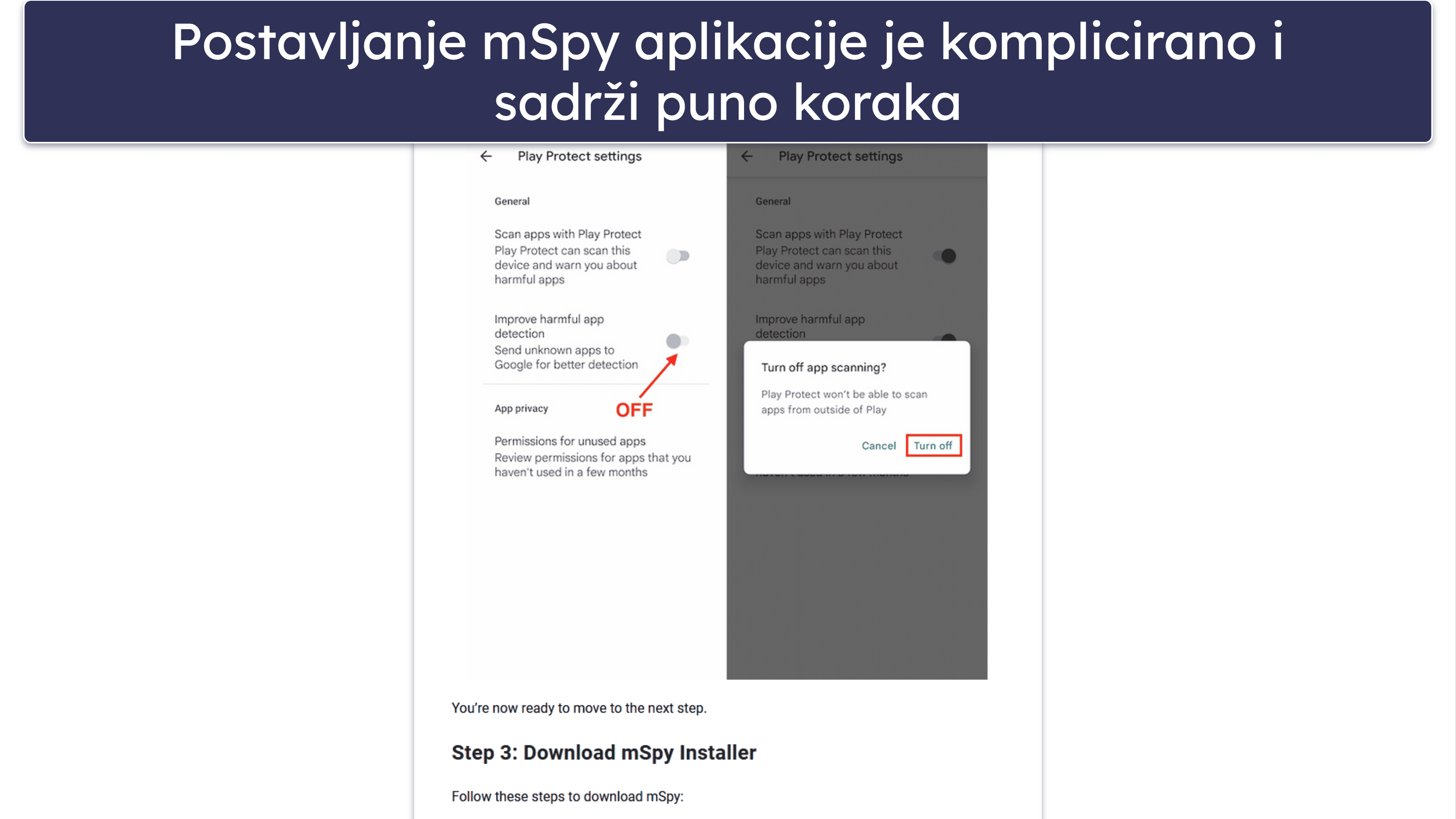 mSpy instalacija i postavljanje – jednostavno za roditelje, ali postavljanje na uređaju djeteta je komplicirano