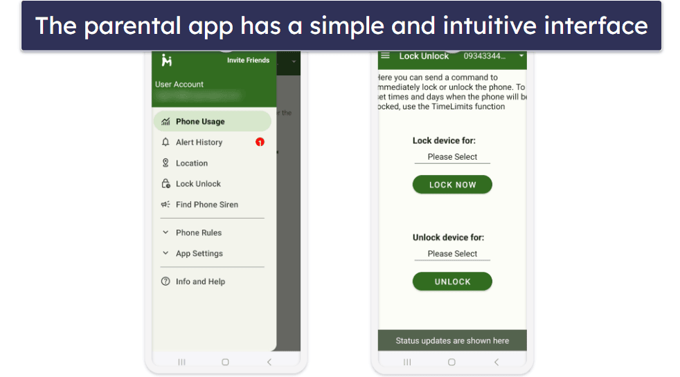 MMGuardian Ease of Use — Intuitive &amp; Easy to Navigate