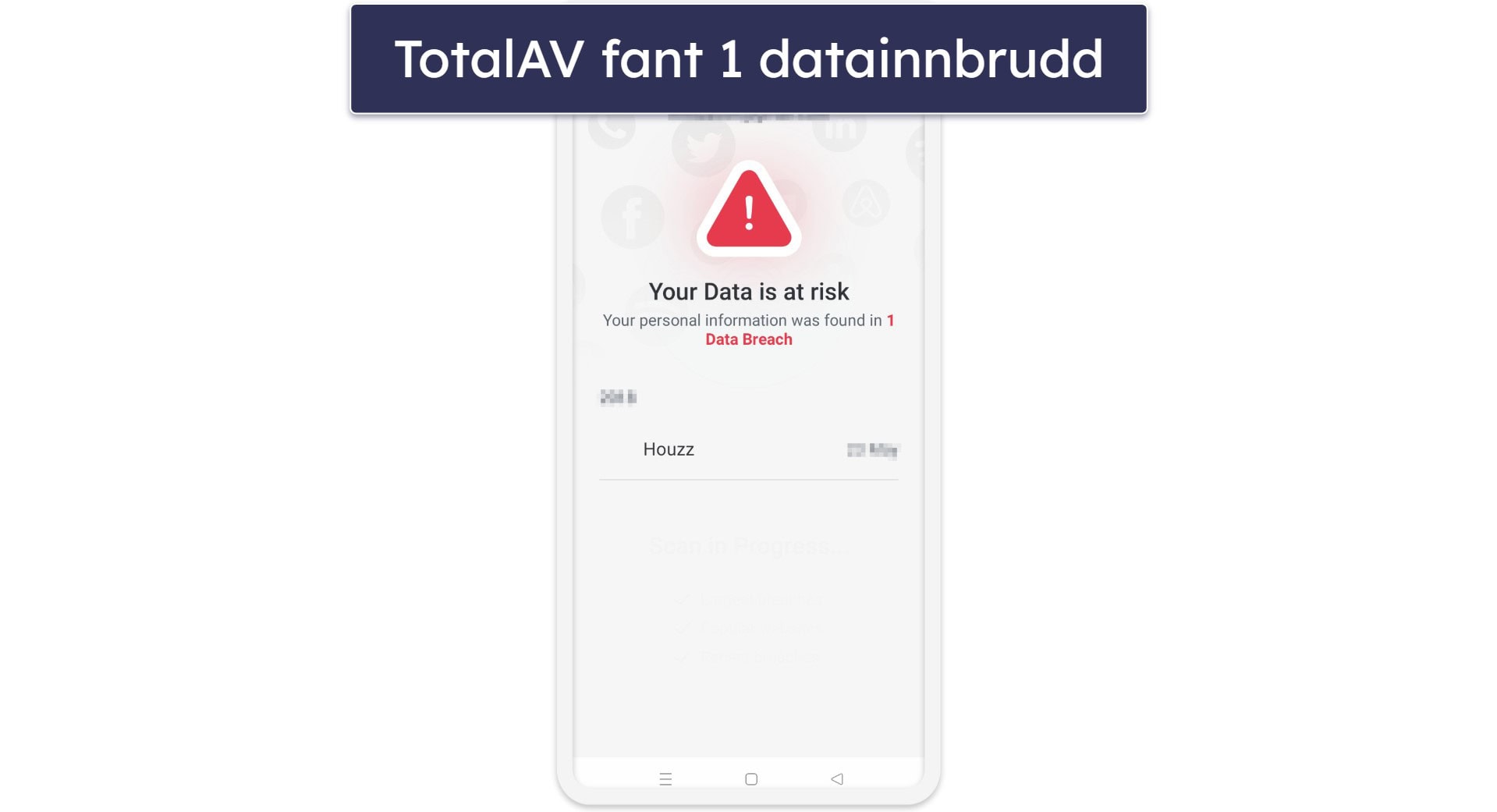 🥈2. TotalAV — enkel å bruke og har god skanning etter datainnbrudd
