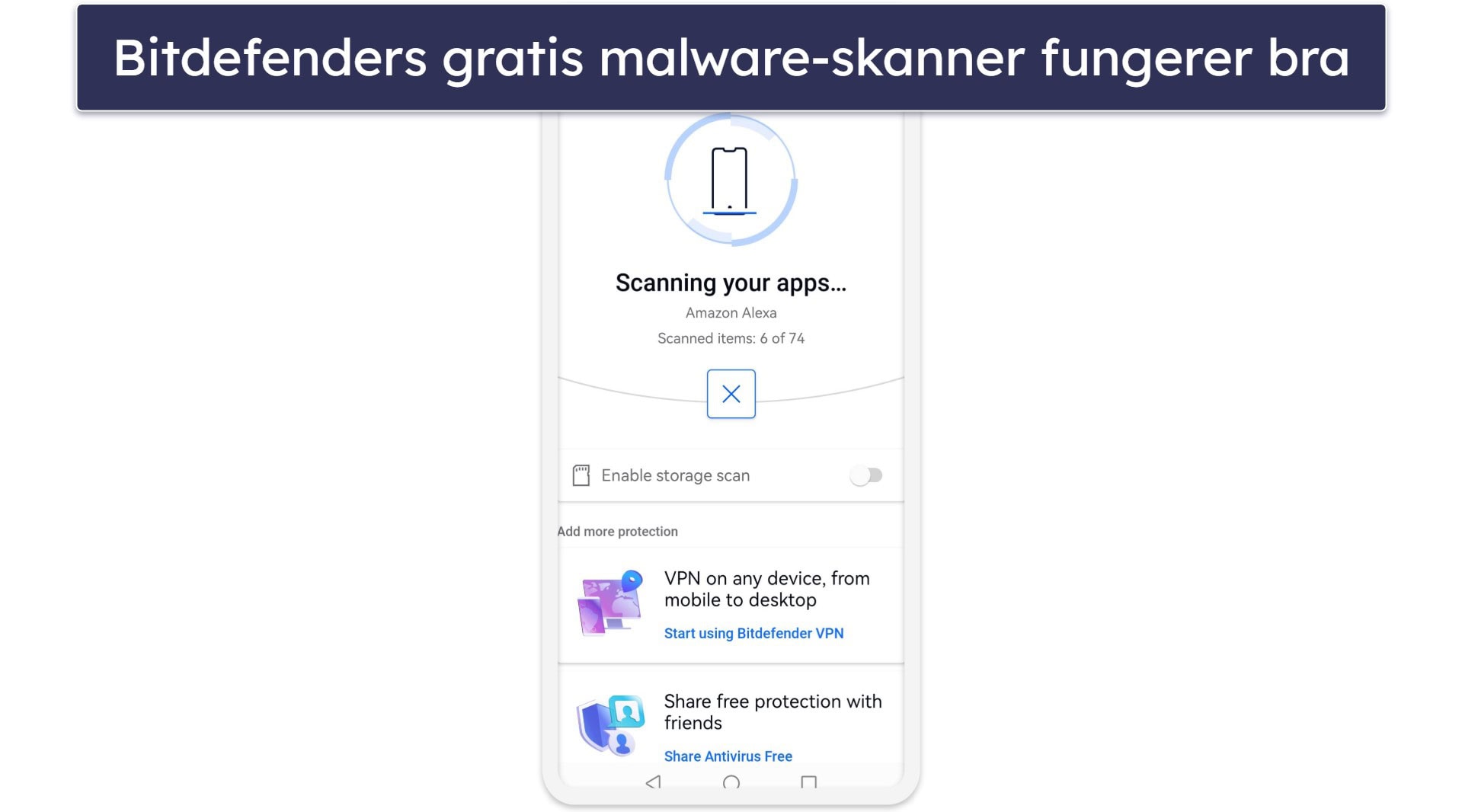 🥉3. Bitdefender — enkel å bruke og har utmerket beskyttelse mot skadelig programvare