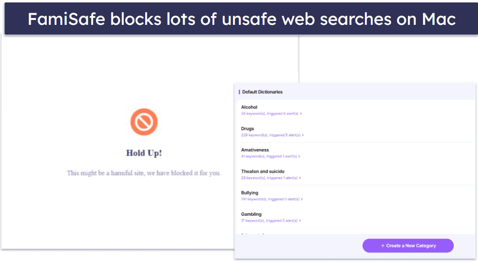 🥈2. FamiSafe — Monitor Your Child’s Browser History on Mac