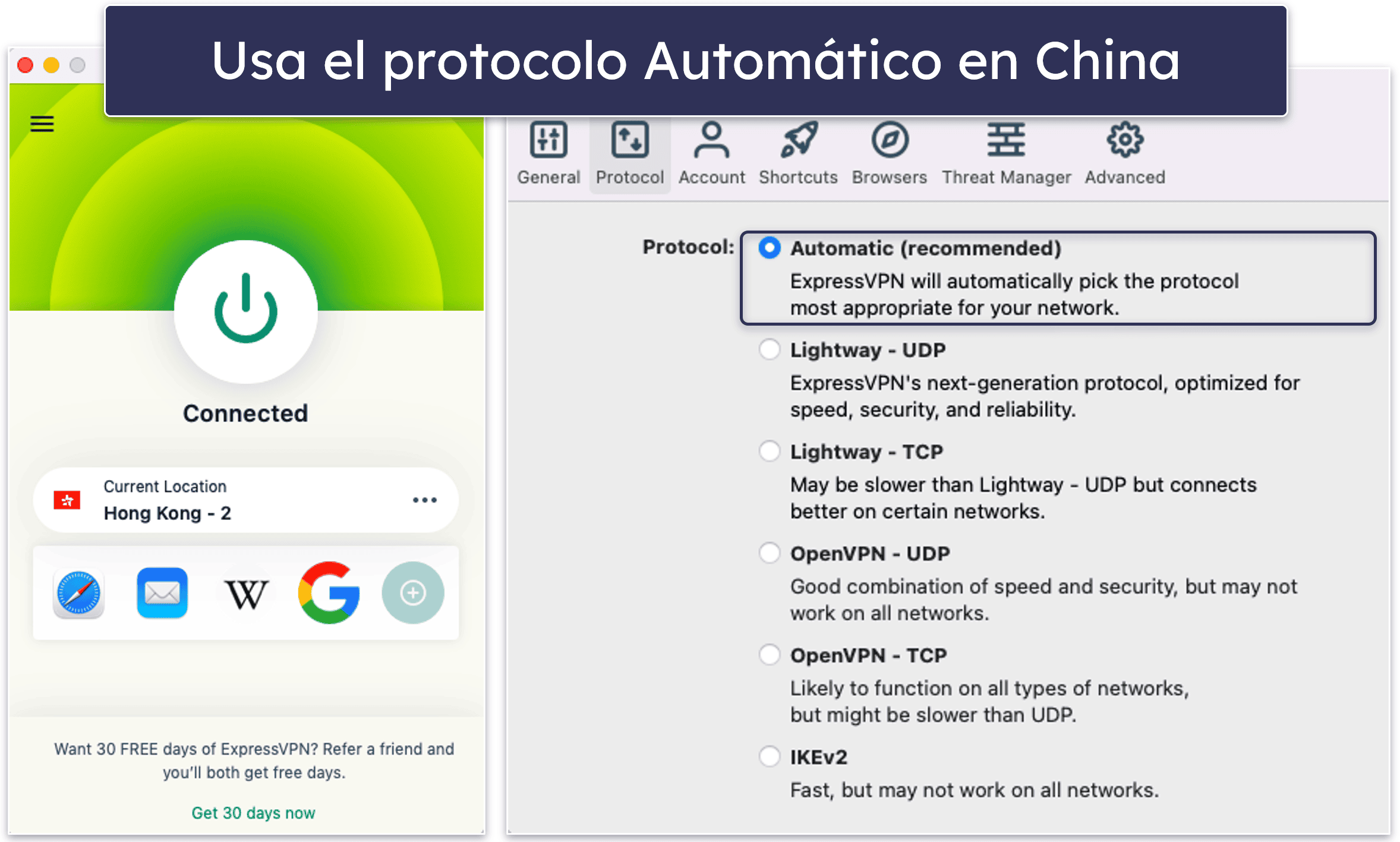 Cómo hacer que ExpressVPN funcione en China