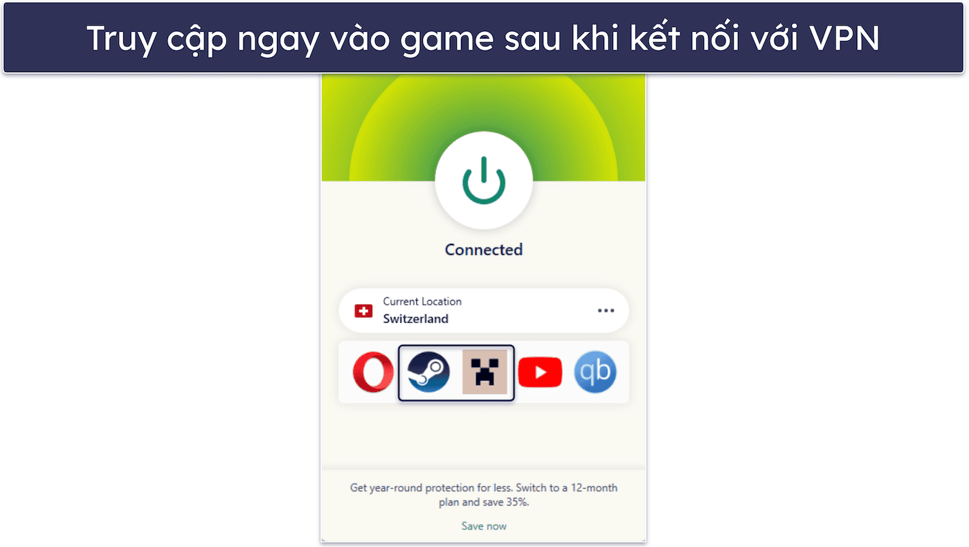 🥇1. ExpressVPN – VPN chơi game tốt nhất 2026