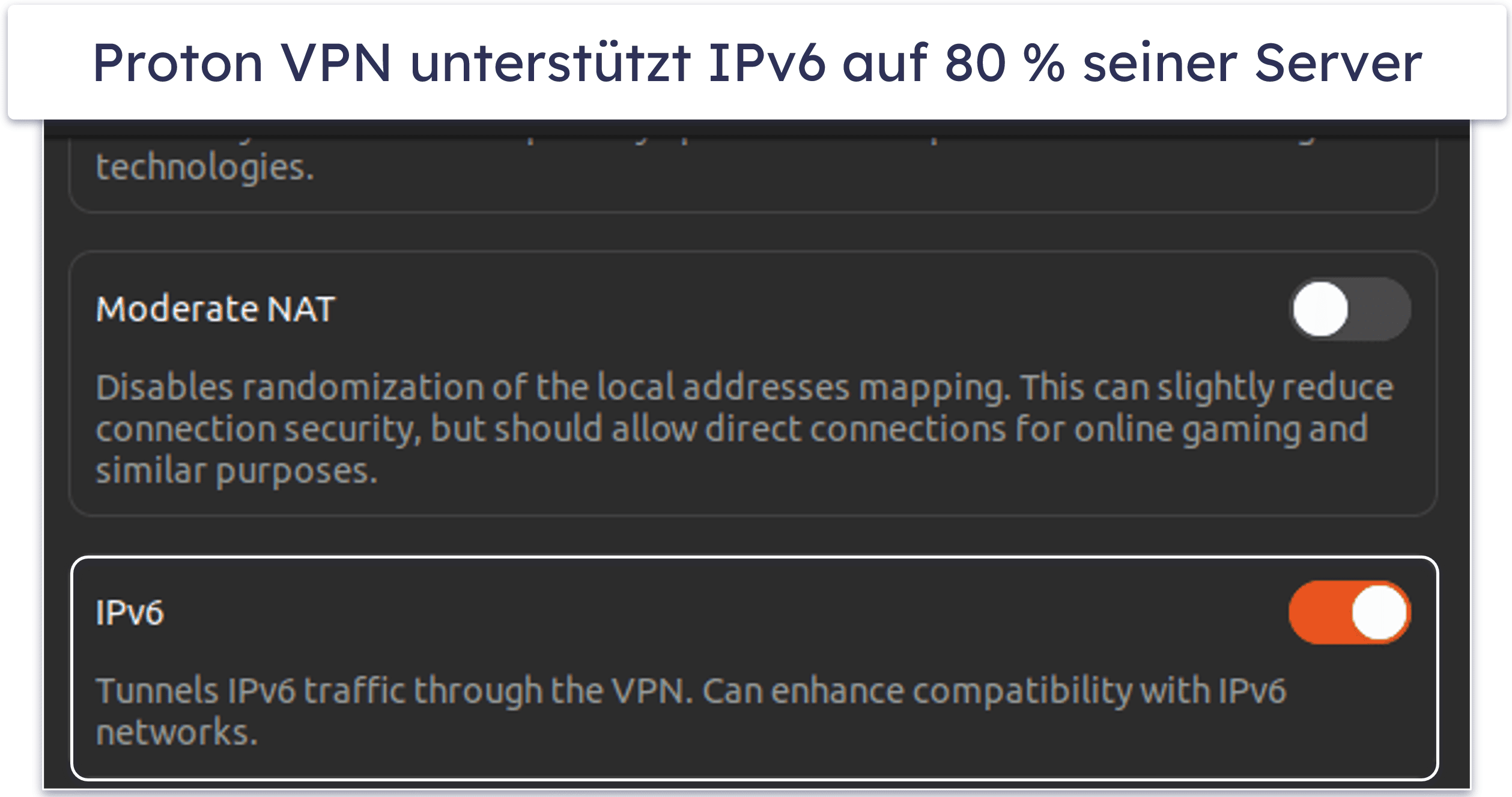🥈2. Proton VPN — IPv6-VPN für Browser, Linux und perfektes Streaming