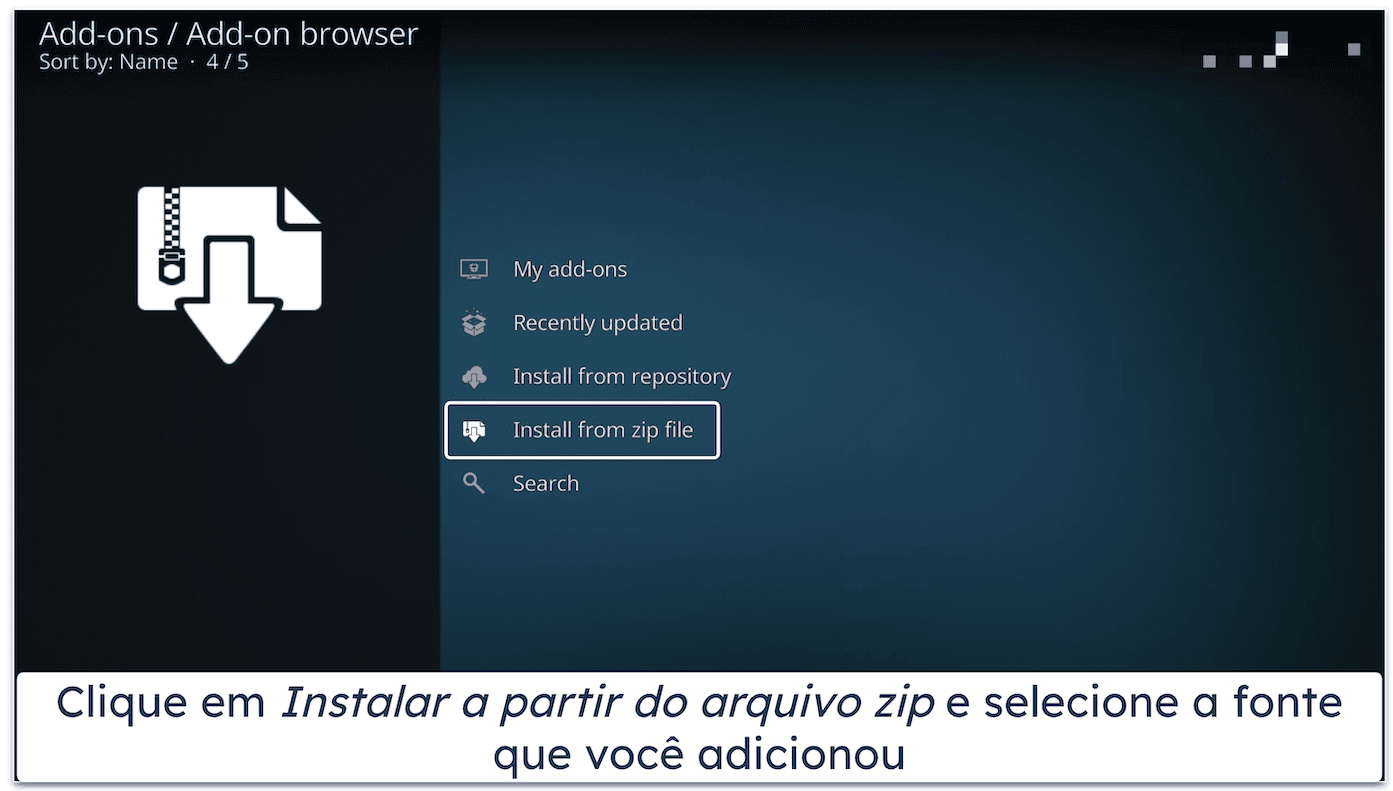 Como você instala uma Build no Kodi?