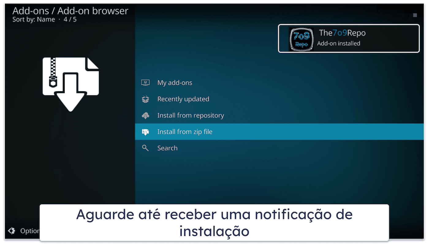 Como você instala uma Build no Kodi?