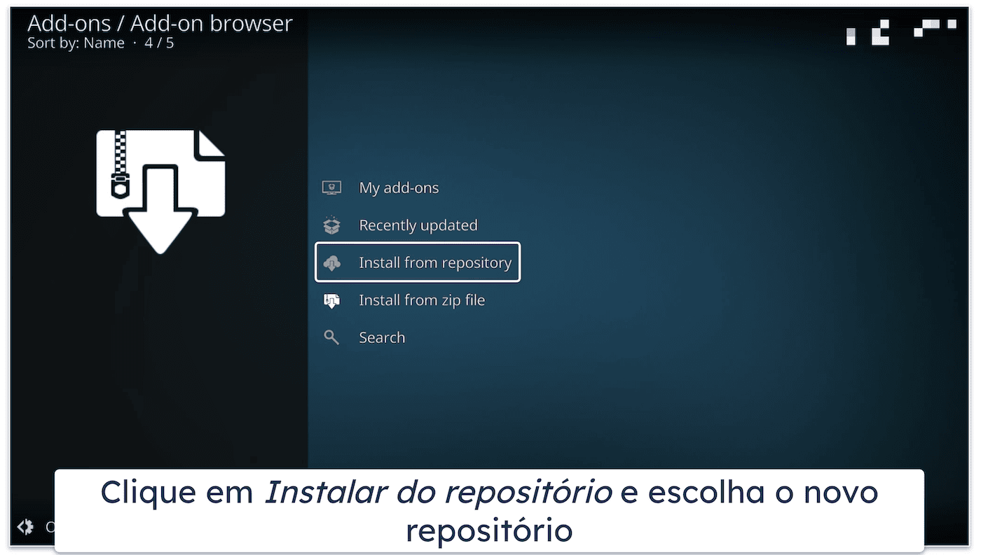 Como você instala uma Build no Kodi?