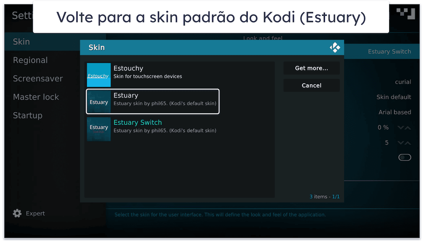 Como desinstalar uma Build no Kodi