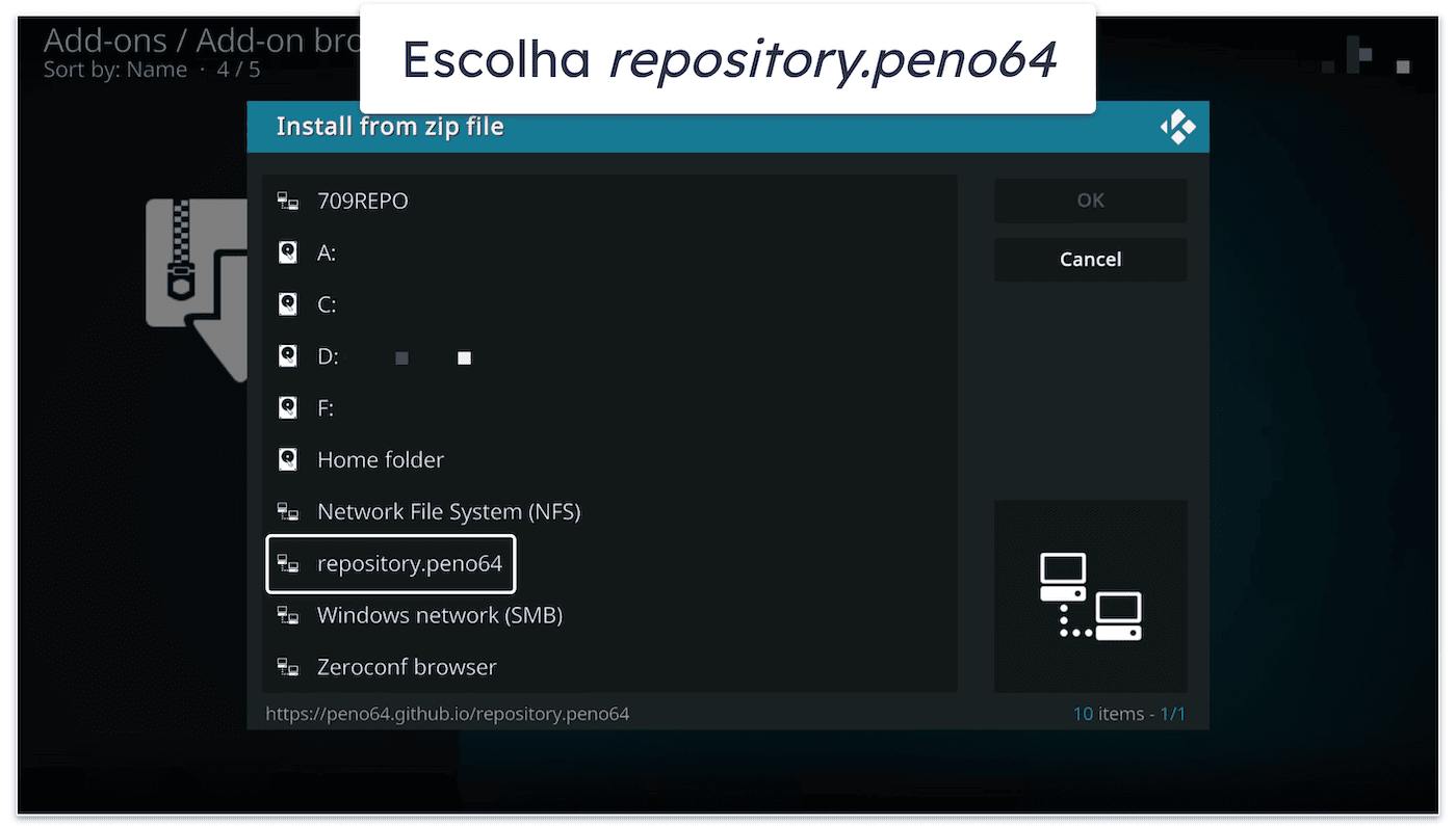 Como desinstalar uma Build no Kodi