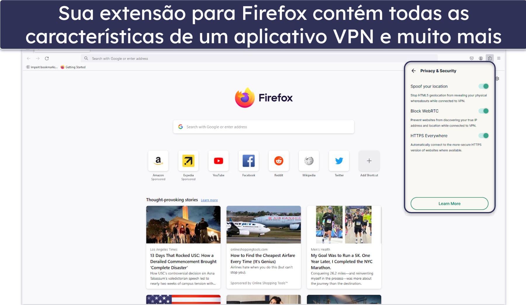 🥇1. ExpressVPN – melhor VPN geral para Firefox em 2026