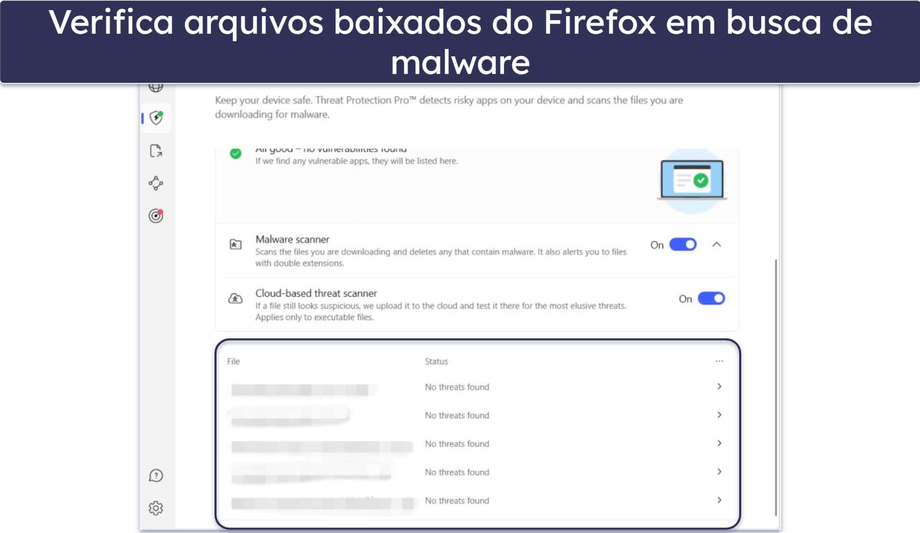 4. NordVPN – VPN segura para Firefox (kill switch avançado + scanner de malware)