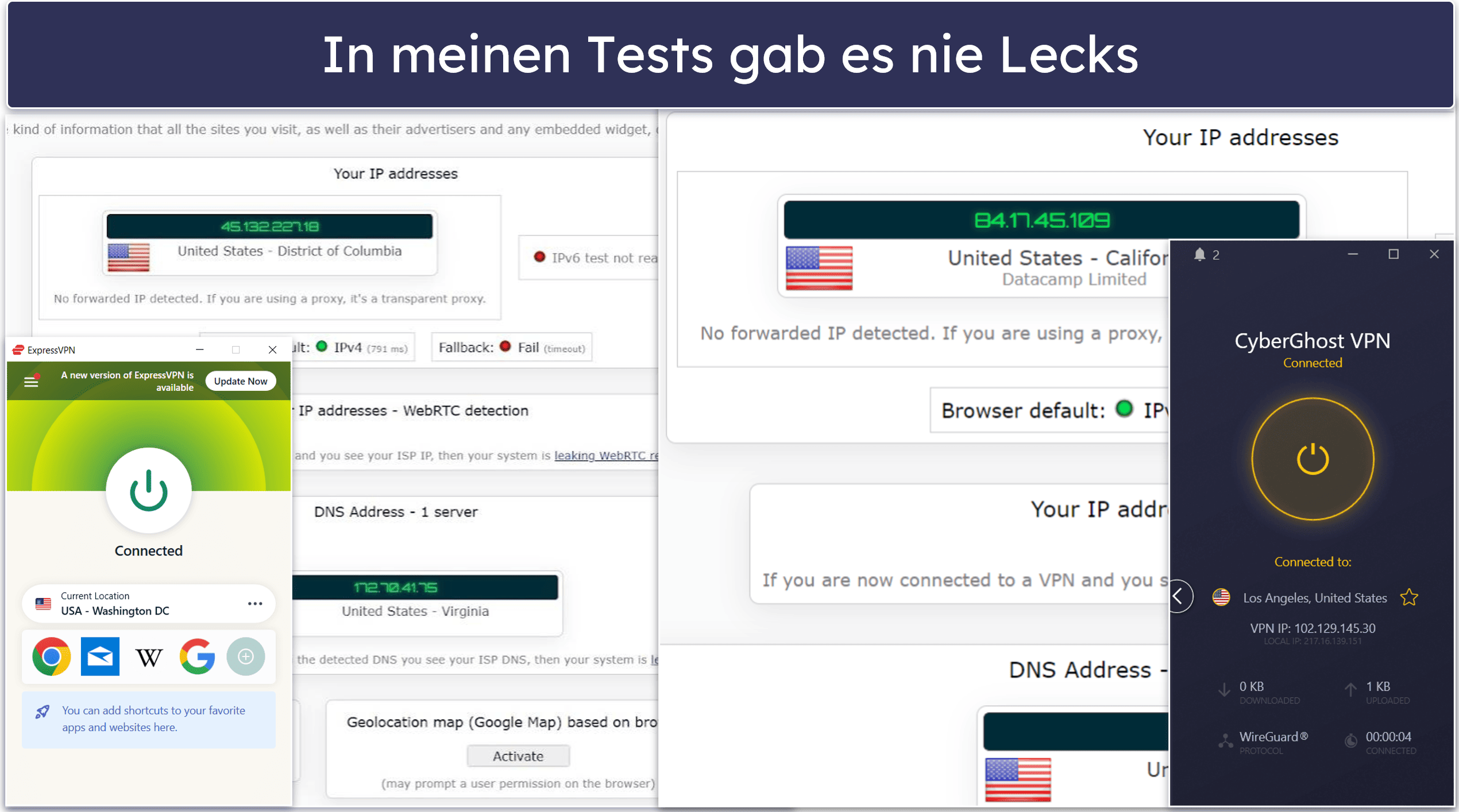 CyberGhost VPN vs ExpressVPN