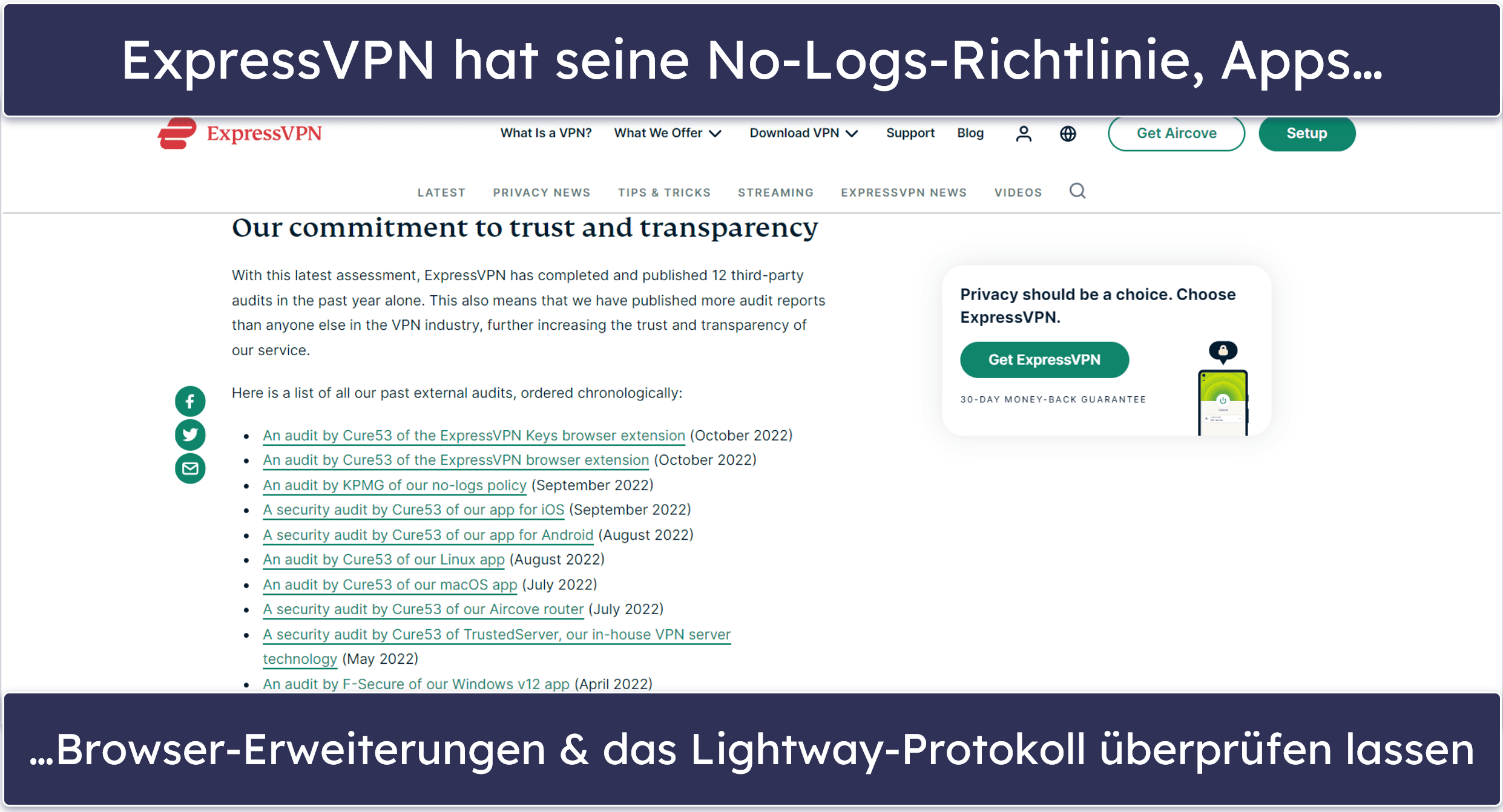 Datenschutz — Beide VPNs schützen Deine Online-Privatsphäre