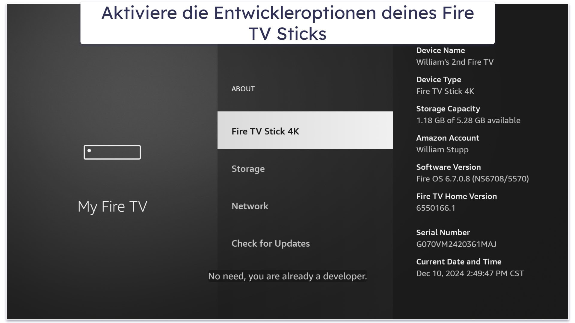 So kann man einen Fire TV Stick freischalten