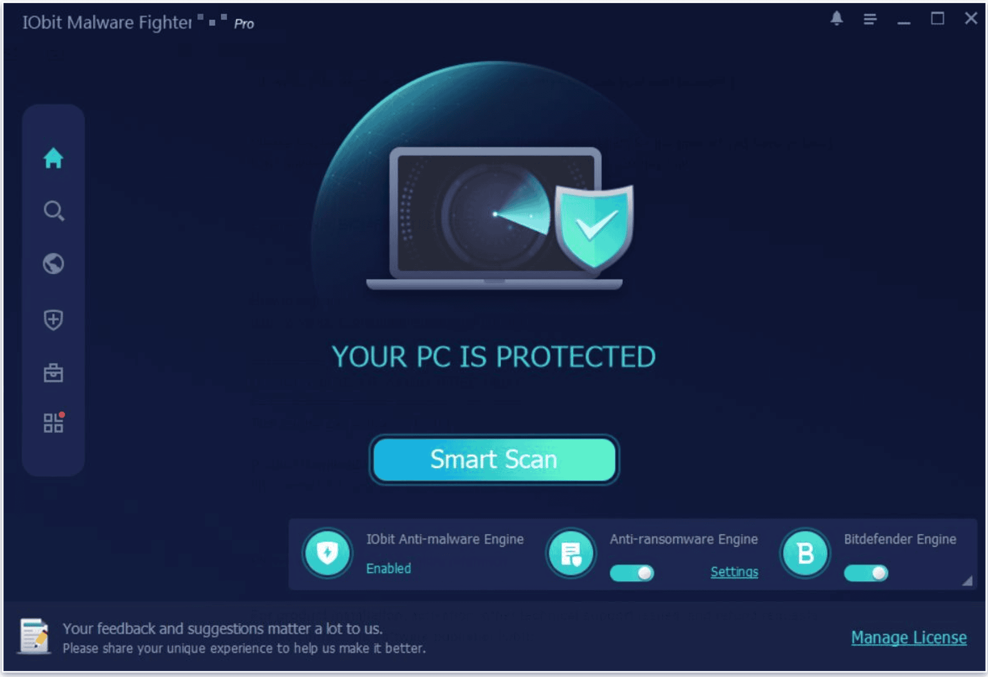 Fonctionnalités de sécurité de IObit : scanner de programmes malveillants et outils d’optimisation de qualité (et c’est à peu près tout)