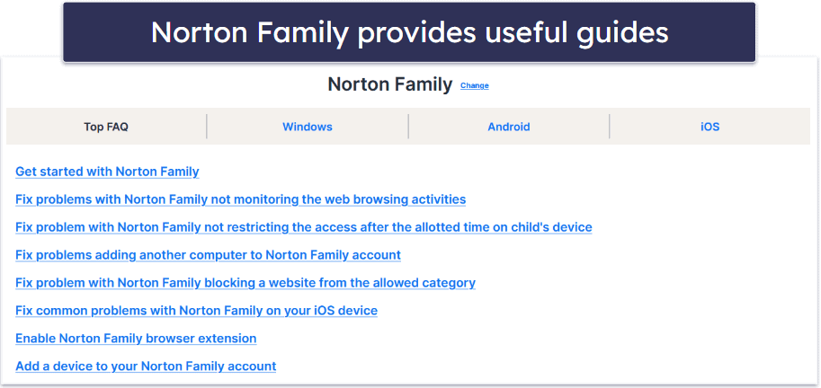 Norton Family Customer Support — Reps Lack Some Knowledge