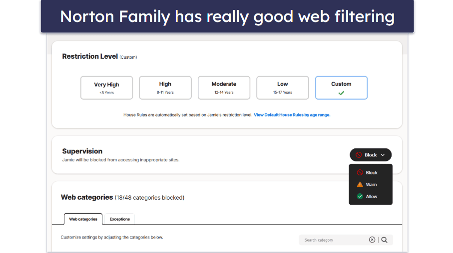 Norton Family Features — All the Essentials, Plus Some Cool Extras