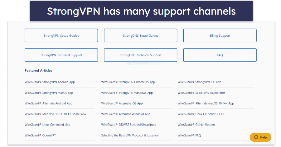 StrongVPN Customer Support — Excellent (Helpful & Responsive)