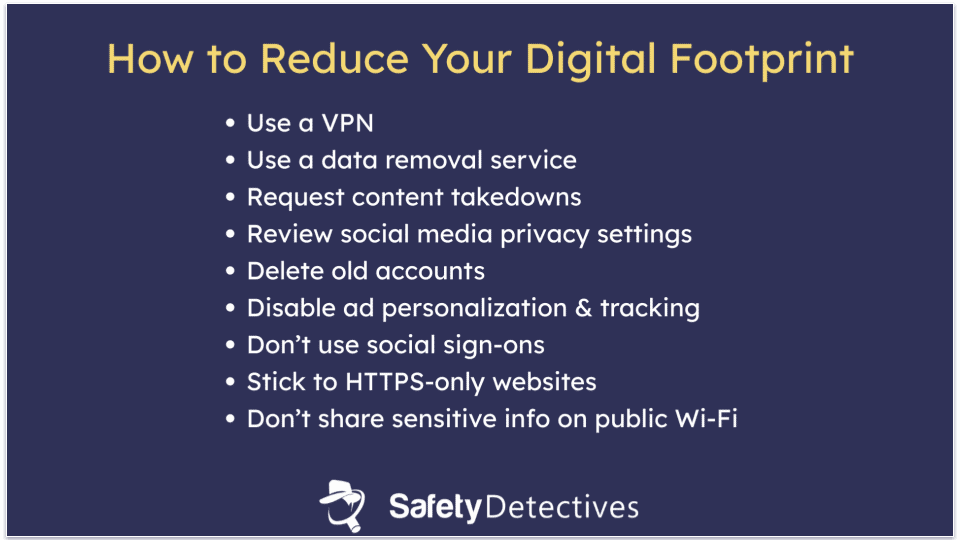 10 Ways to Reduce Your Digital Footprint