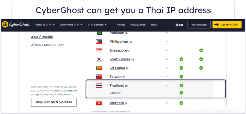Best VPNs for Thailand