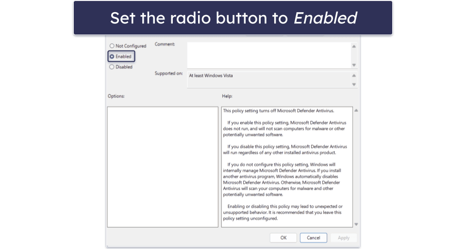 How to Stop Microsoft Defender Antivirus Service