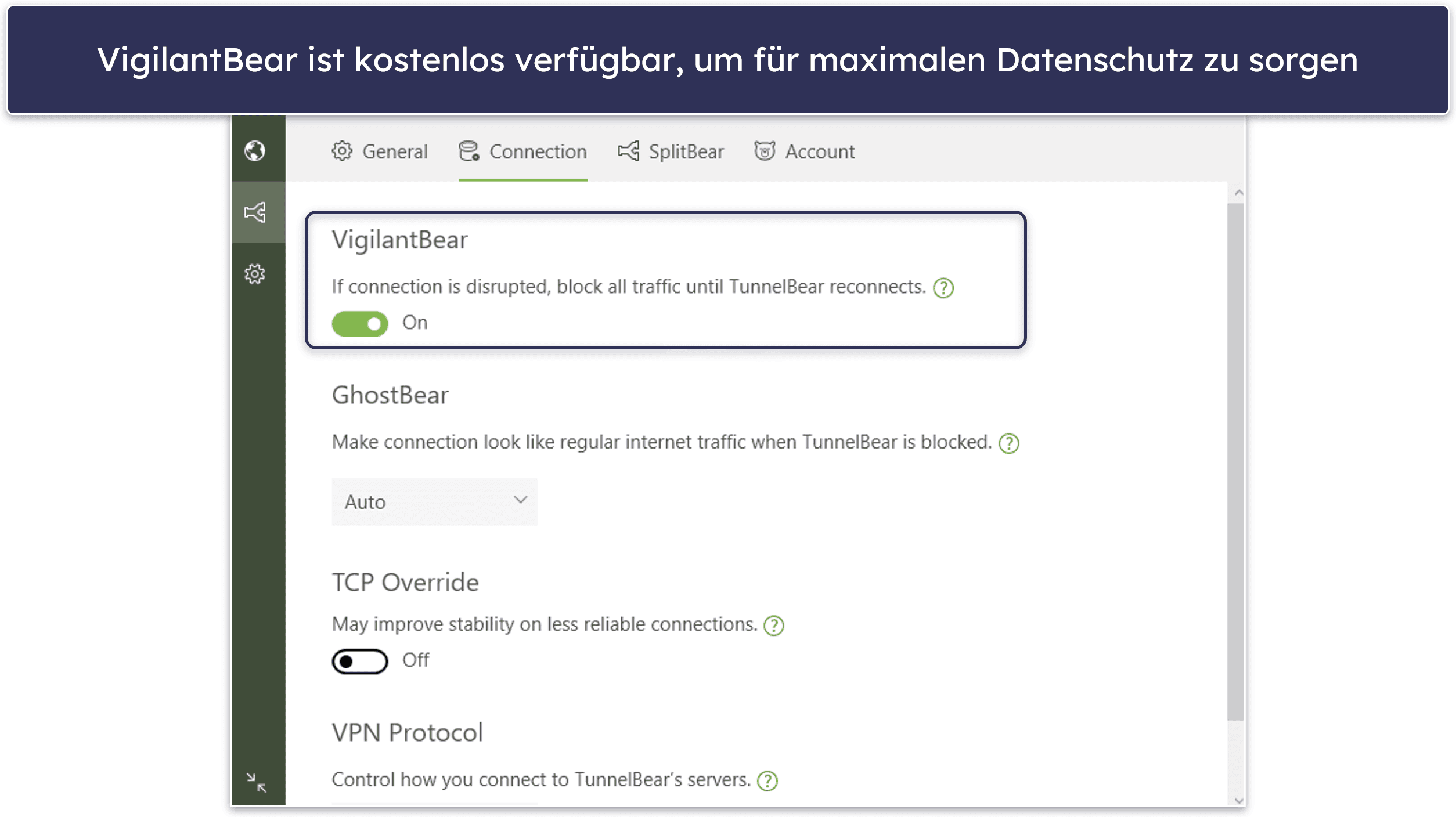 4. TunnelBear – gutes kostenloses VPN mit Servern in Australien