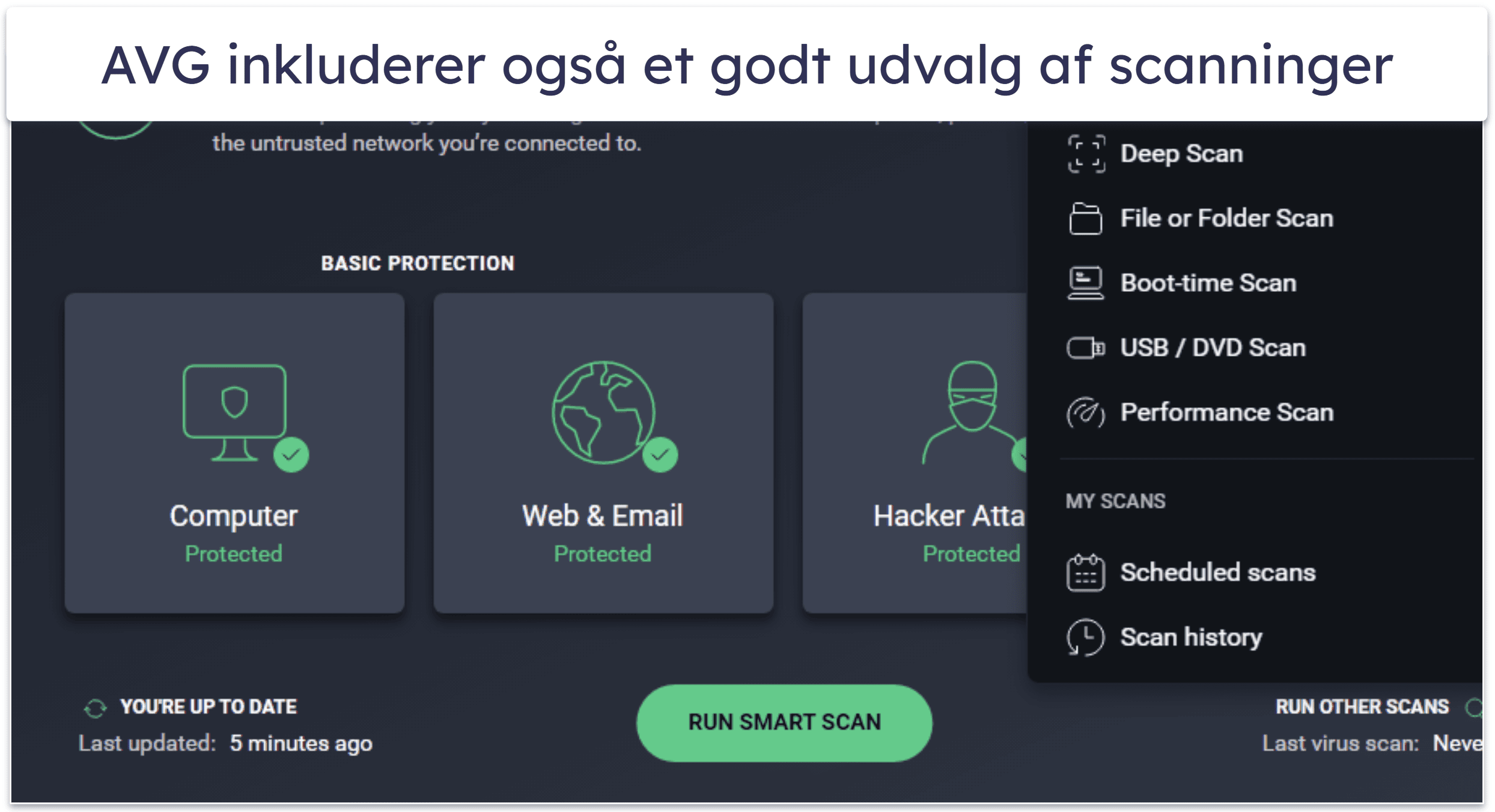 8. AVG AntiVirus Free – Solid malwarescanner med filbeskyttelse
