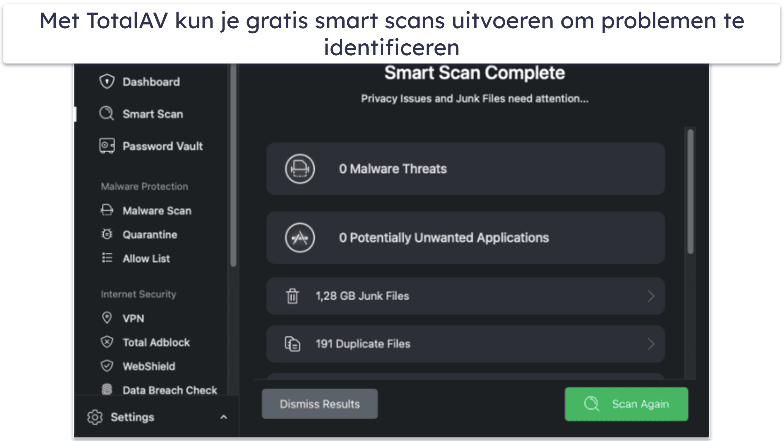 2.🥈 TotalAV Free voor Mac: Goede antivirusscanner voor Mac met gratis Premium proefperiode van 7 dagen