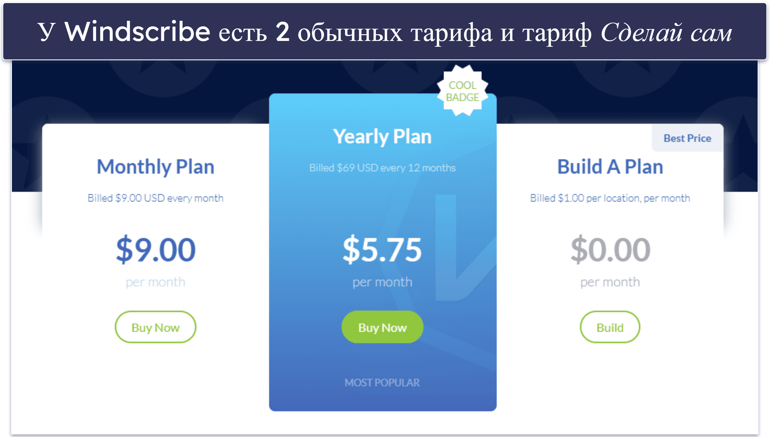 Бонус. Windscribe: Семейный VPN-тариф “Собери сам”
