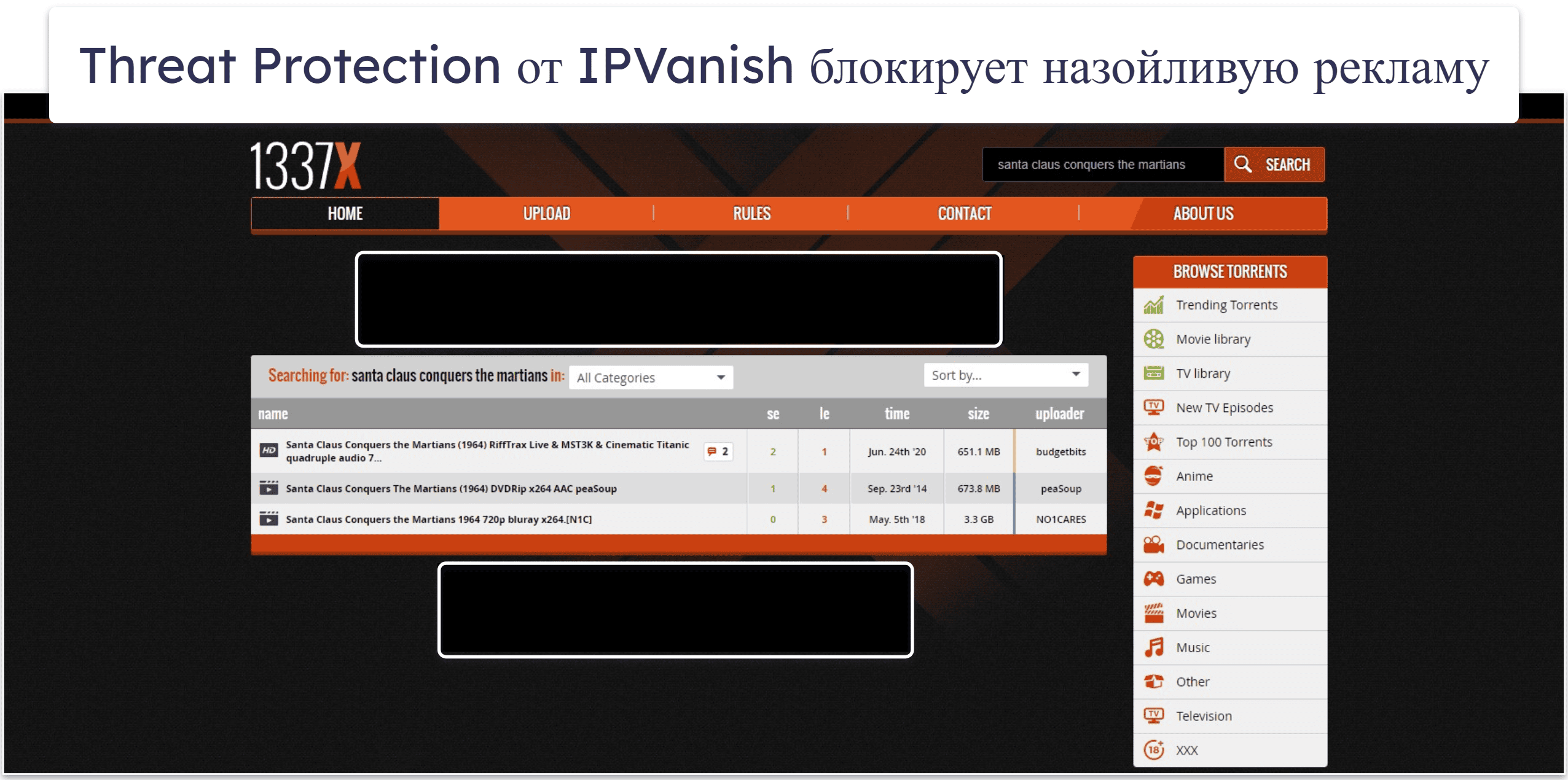9. IPVanish: Хорошая поддержка P2P и достойная защита