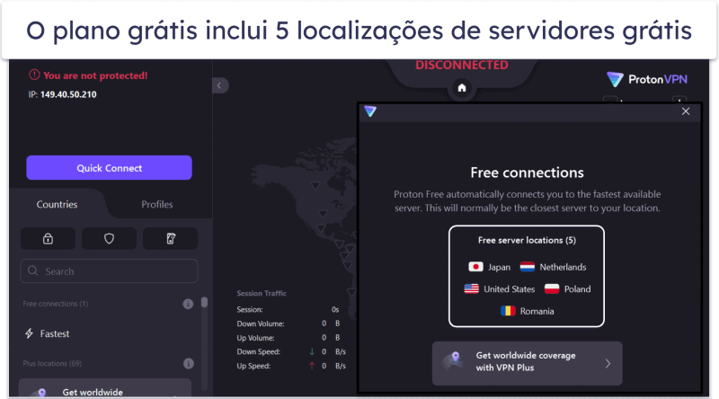 6. Proton VPN: Melhor plano grátis para acessar sites pornô