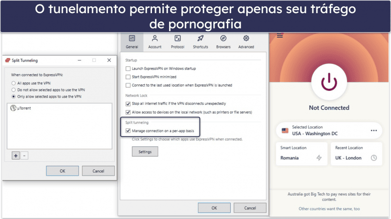 🥇 1. ExpressVPN: Melhor VPN para acessar sites pornô com segurança em 2026