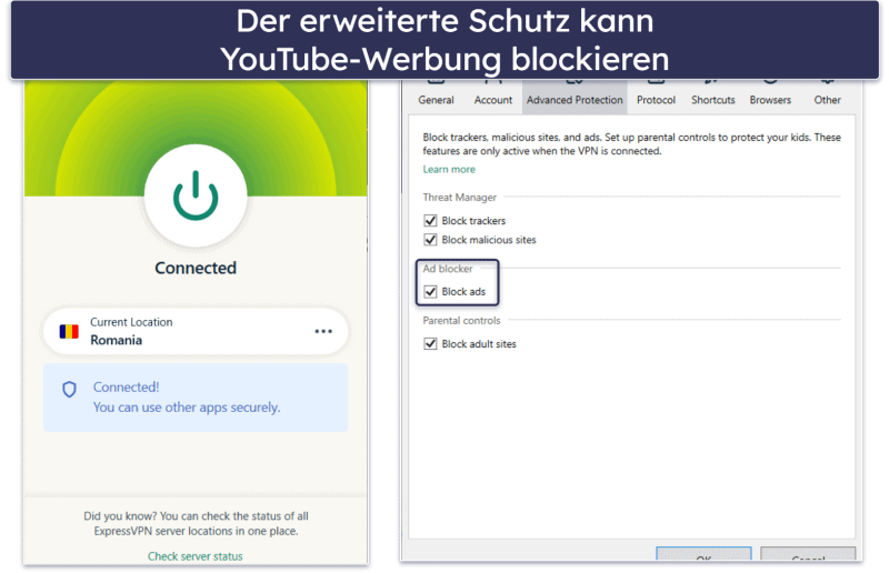 🥇1. ExpressVPN: Bestes YouTube-VPN insgesamt